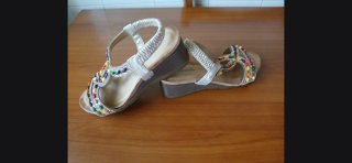 Sandali donna Renda oro multicolor