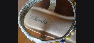 Sandali donna Renda oro multicolor