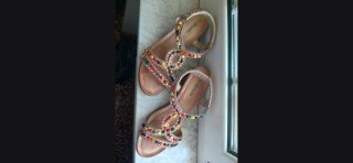 Sandali donna Renda oro multicolor