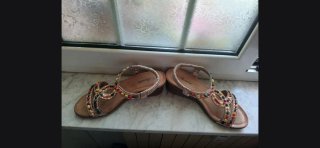 Sandali donna Renda oro multicolor