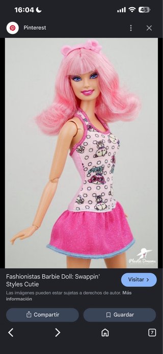 Barbie Fashionista Swappin' Styles Muñeca