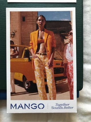 Lote 6 postales publicitarias MANGO