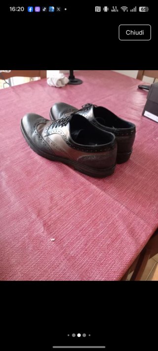 Scarpe Stabilo 43 Pelle Marrone/Nero