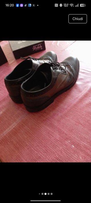 Scarpe Stabilo 43 Pelle Marrone/Nero