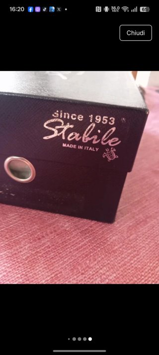 Scarpe Stabilo 43 Pelle Marrone/Nero