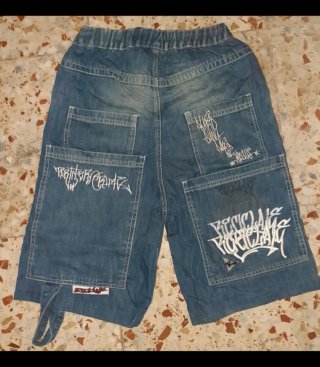 Pantalón corto vaquero urbano 'RECICLAJE' años 90
