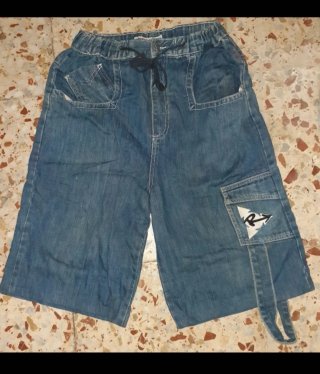 Pantalón corto vaquero urbano 'RECICLAJE' años 90