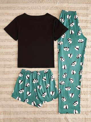 Pijama 3 piezas mujer talla M