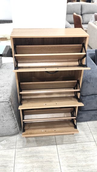 Zapatero Abatible 3 Puertas Madera