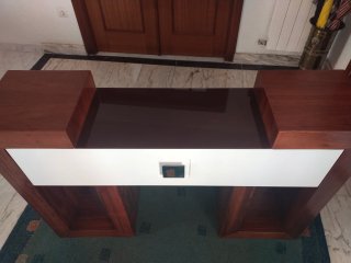 Mueble aparador moderno madera y cristal