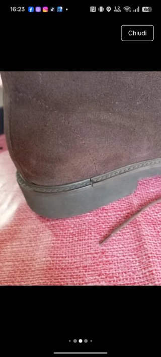 Scarpe uomo scamosciate marroni taglia 43