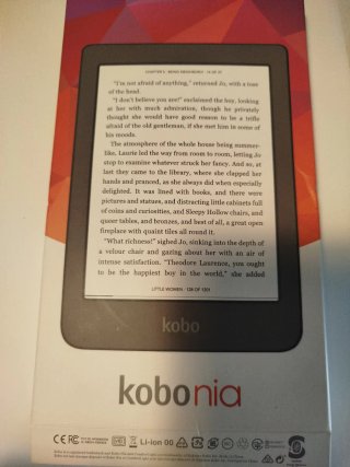 Ebook Kobo con funda y cargador