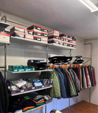 Estructura de barras para tienda/almacén