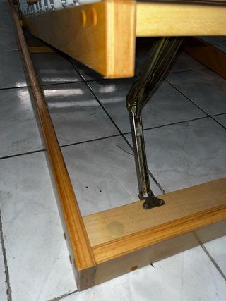 2 Somier reclinable 80x190 de láminas madera