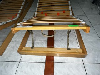 2 Somier reclinable 80x190 de láminas madera