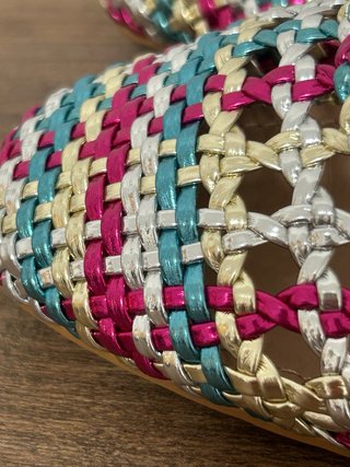 Sandalias Davinia Talla 37 Multicolor Doradas