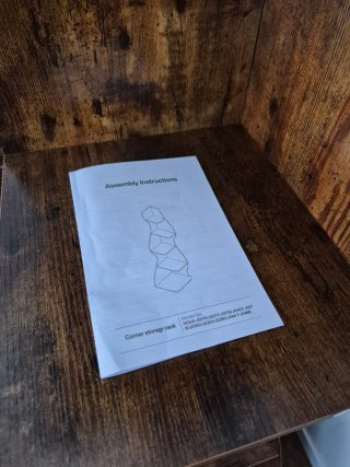 Estantería de esquina madera