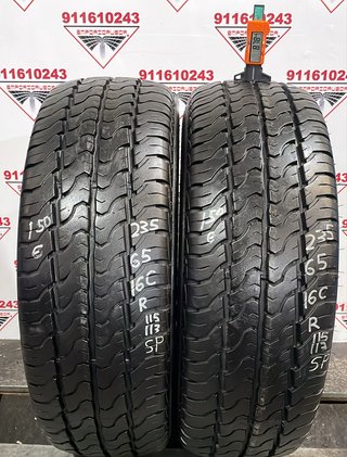 235 65 16C R DUNLOP RUEDA AL 90% VIDA UTIL
