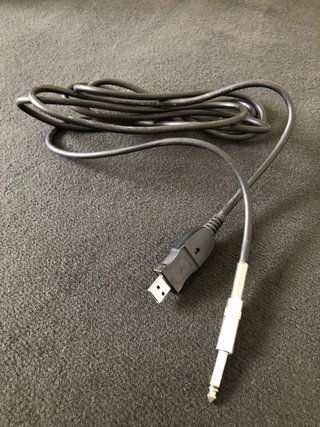 Cabo USB Guitarra Interface Plug & Play