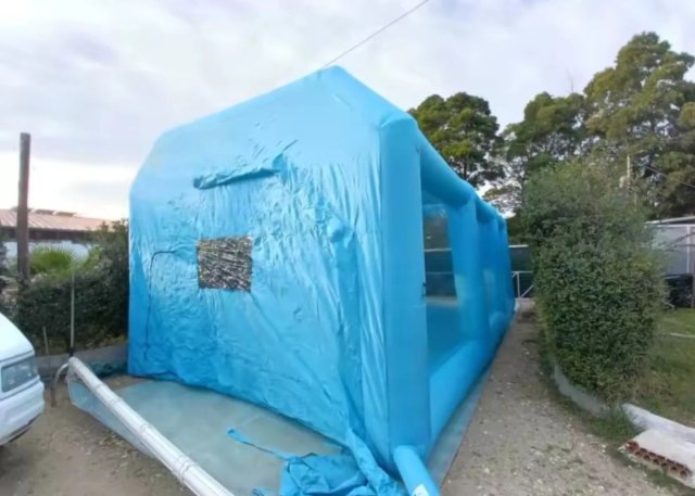 Cabina de pintura hinchable
