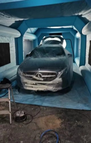 Cabina de pintura hinchable