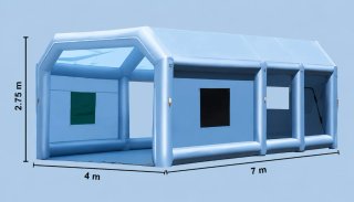 Cabina de pintura hinchable