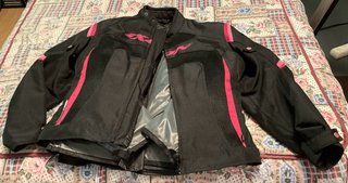 Chaqueta moto IXON mujer XL negra