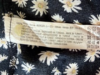 Vestido mini camisero de Zara estampado flores