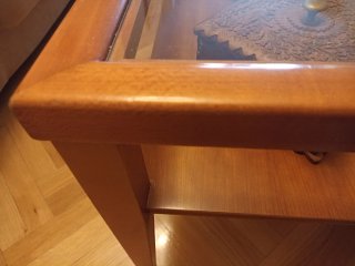 Mesa de centro madera y cristal