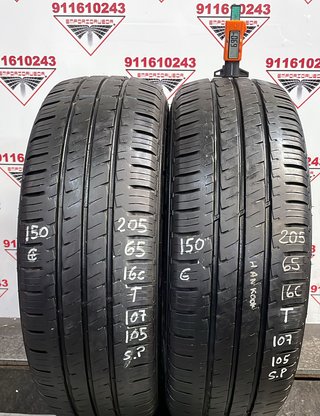 205 65 16C T HANKOOK RUEDA AL 90% VIDA UTIL