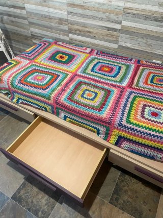 Estructura Cama con Cajonera Madera. Solo recoger