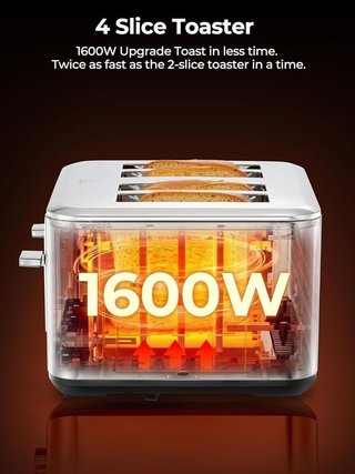 Tostadora inteligente 4 rebanadas inox NUEVO