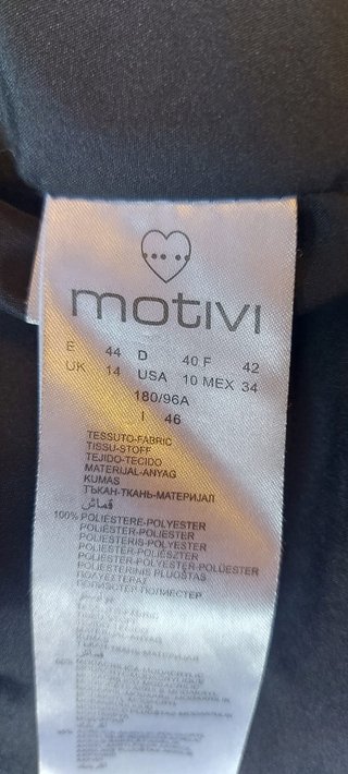 Piumino lungo Motivi con cappuccio Tg 46 (M/L)