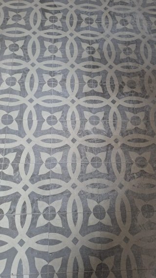 Suelo de mosaico vintage