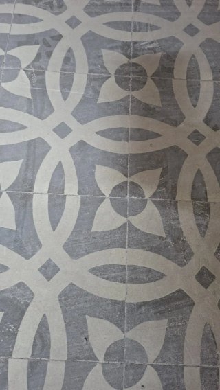 Suelo de mosaico vintage