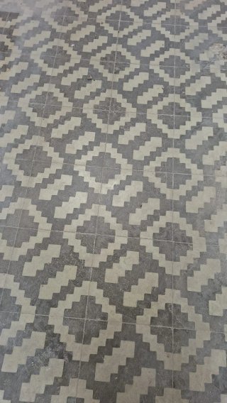 Suelo de mosaico vintage