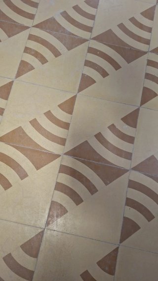 Suelo de mosaico vintage