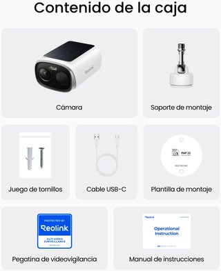 Cámara Vigilancia Reolink Argus Solar