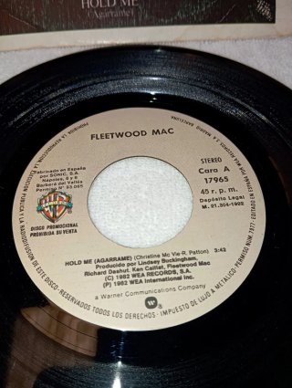 Vinilo Fleetwood Mac Promo Hold Me España 1982