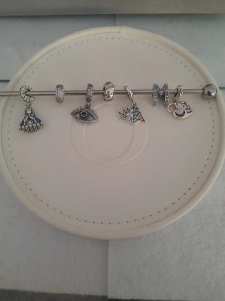 Lote 5 Charms Plata Ley 925