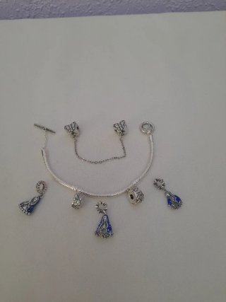 Lote 5 Charms Plata Ley 925