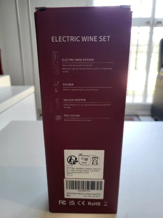 Set Sacacorchos Eléctrico Vino
