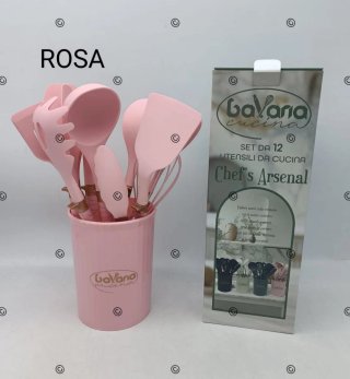 Set 12 Utensili Cucina Bavaria Cucina Rosa