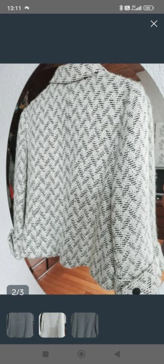 Chaqueta de twed muy ponible Mezcla de lana