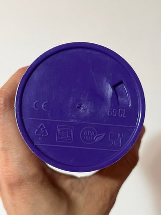 Vaso Aladdin El Musical Disney Tapa Morada
