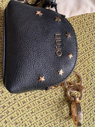 Cartera/Llavero Liu Jo Negro y Dorado