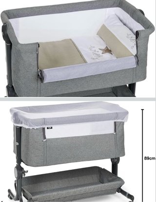 Cuna de Colecho Bebé Gris