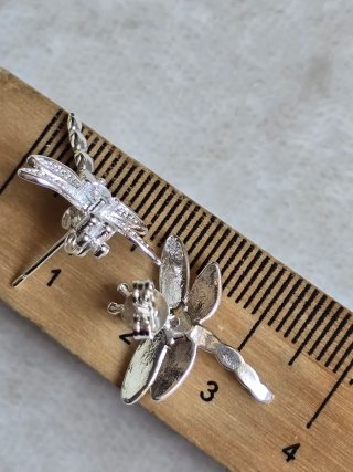 Pendientes Libélula Cristal 925 estilo Swarovski