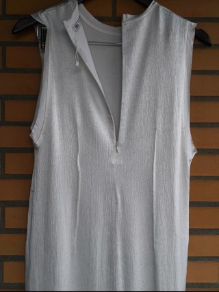 Vestido Largo Zara Blanco Roto  Talla L Nuevo