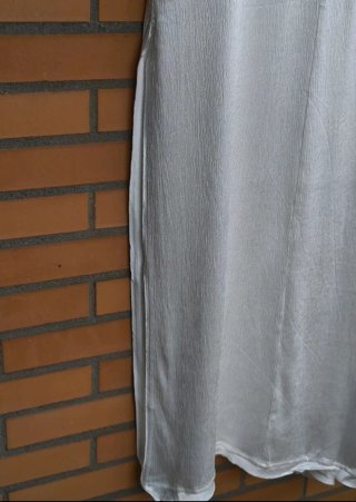 Vestido Largo Zara Blanco Roto  Talla L Nuevo